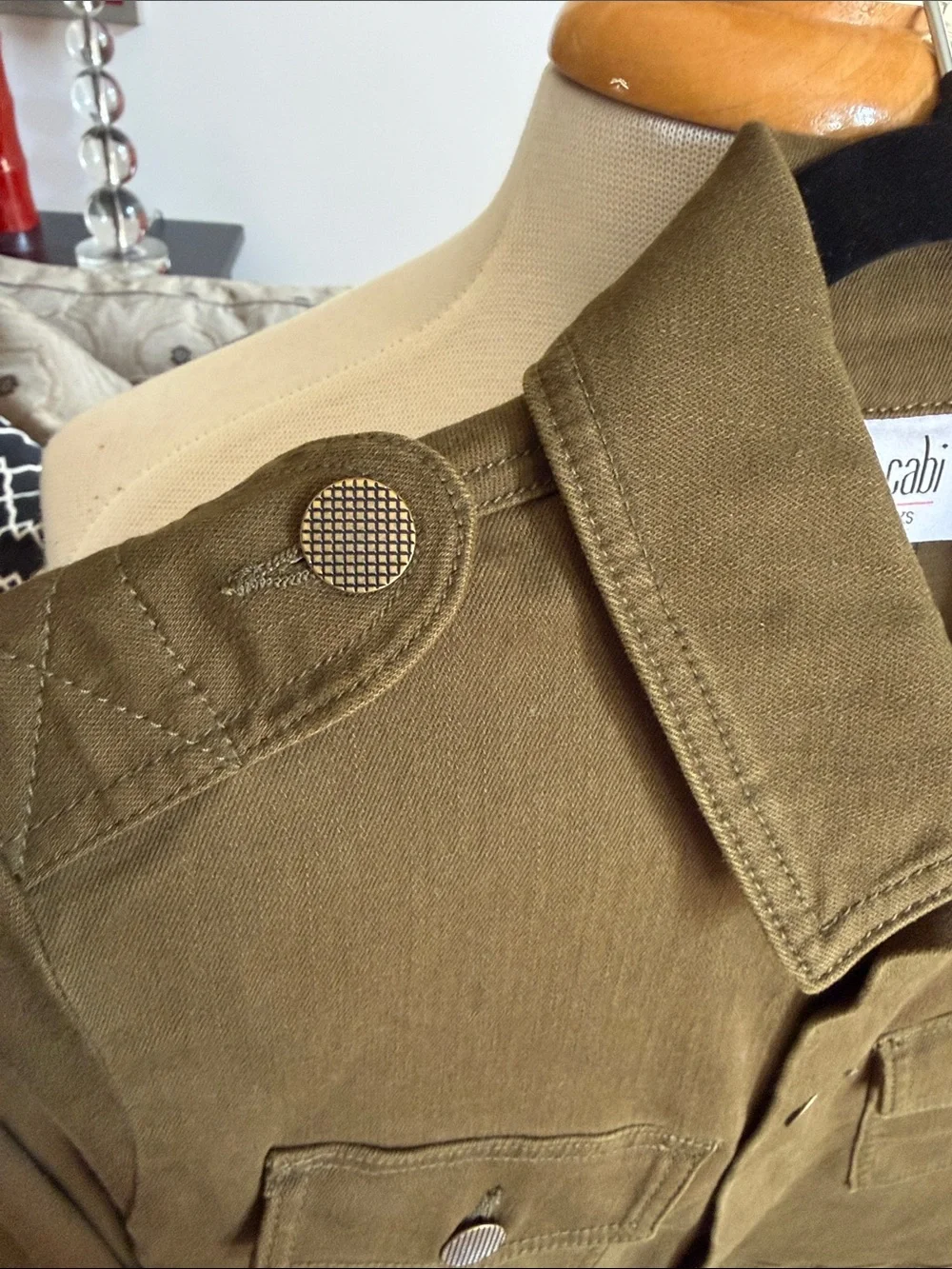Cabi Olive Green Military-Style Jacket Evens’s jacket